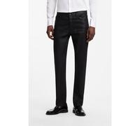 HUGO Jeans slim fit in comodo denim elasticizzato nero spalmato - Style HUGO 708, 50568100 Nero 32/32