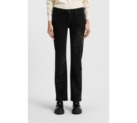 HUGO Jeans slim fit in denim con slogan e logo con strass - Style Gamera_B, 50546333 Nero 30/32