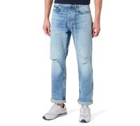 Hugo Jonah Regular Fit Jeans da Uomo in Denim di Cotone Lavato Blu Medio, Blu Medio, 33W x 30L
