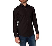 HUGO Camicia Uomo Slim Fit in Cotone 50289499 C-Jenno Colore Nero