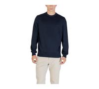 Hugo, ,Knitwear ,Uomo ,Blu ,3XL Maglieria a Maniche Lunghe con Scollo Rotondo