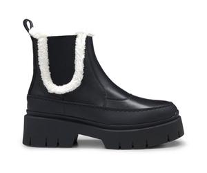 HUGO Kris_chbootie_frlt, Stivaletti alla Caviglia Donna, Nero, 40 EU