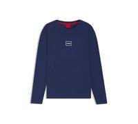 Hugo Laze 10261152 01 - Maglia a Maniche Lunghe da Uomo, Blu Scuro, XL