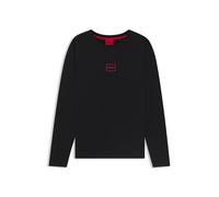 HUGO Laze Longsleeve Loungew_Manica Lunga, Black1, M Uomo