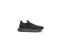 HUGO Sneakers in maglia con suola in EVA goffrata con logo - Style Leon_runn_knmf, 50563493 Nero 43