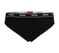 HUGO Slip in cotone elasticizzato con elastico in vita con logo ripetuto - Style BRIEF STRIPE PYP, 50510624 Nero XL