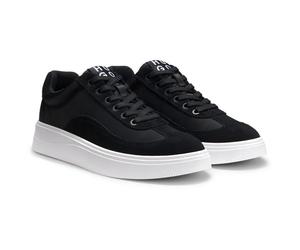 HUGO Lyzz_Tenn_stsd, Sneaker Donna, Nero, 40 EU