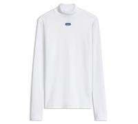 HUGO Maglia con collo a lupetto e logo - Style Easy Longsleeve_B, 50525318 Bianco XXL