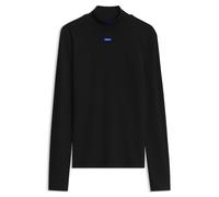 HUGO Maglia con collo a lupetto e logo - Style Easy Longsleeve_B, 50525318 Nero XL