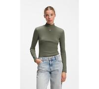 HUGO Maglia con collo a lupetto e logo - Style Easy Longsleeve_B, 50525318 Verde scuro XL