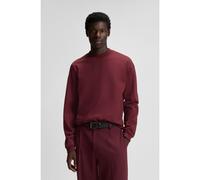 HUGO Maglia relaxed fit in jersey di cotone con logo stampato - Style Daposo, 50511029 Rosso scuro XS