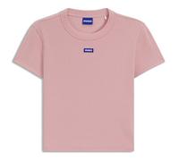 HUGO T-shirt cropped slim fit in cotone elasticizzato - Style Baby Tee_B, 50510749 Rosa chiaro XL
