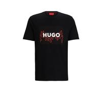 HUGO Maglietta da Uomo, Nero1, S