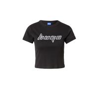 HUGO Blue - Dalia - T-shirt nera taglio corto-Nero 36
