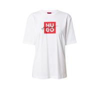 HUGO Maglietta 'Dashire' rosso fuoco / nero / bianco Donna HUGO S