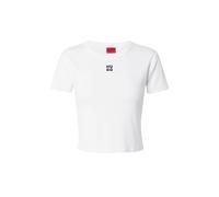 HUGO Maglietta 'Delanor' nero / bianco Donna - Abbigliamento - Taglie comode - Maglie e top - Maglie e T-shirt HUGO XL