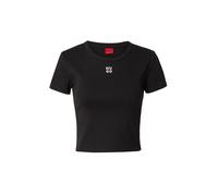 HUGO T-shirt slim fit in misto cotone con logo ricamato - Style Delanor, 50512000 Nero XXL
