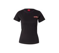 HUGO T-shirt in jersey di cotone con grafica con logo - Style Deloris_6, 50571888 Nero M