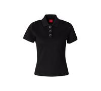 HUGO Polo slim fit con bottoni metallici - Style Dereyel, 50564395 Nero S