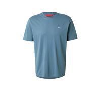 HUGO Red - Dero - T-shirt blu medio chiaro con logo tono su tono S