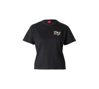 HUGO T-shirt in jersey di cotone con stampa a tema floreale - Style Destrel_4, 50555813 Nero XL