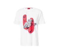 HUGO Maglietta 'Diboxer' rosso / nero / bianco Uomo HUGO L rosso / nero / bianco