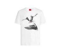 HUGO Maglietta 'Dirunn' nero / bianco Uomo - Premium - Maglie e T-shirt - T-shirt HUGO M