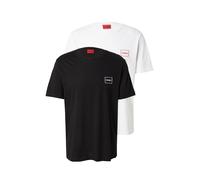 HUGO Maglietta 'Dugopak' rosso / nero / bianco Uomo HUGO L