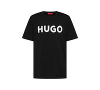 HUGO Maglietta 'Dulivio' nero / bianco Uomo HUGO L
