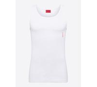 HUGO Canotta in cotone elasticizzato con logo in confezione da due - Style TANK TOP TWIN PACK, 50469778 Bianco S