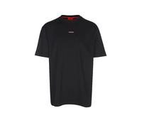 HUGO Uomo Split Logo T-Shirt Pigiama Relaxed in Cotone con stampa logotata, Nero001, M