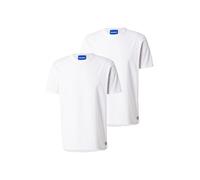 HUGO Maglietta 'Naolo' blu / bianco Uomo HUGO L blu / bianco
