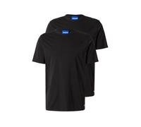 HUGO Maglietta 'Naolo' blu / nero / bianco Uomo HUGO XL blu / nero / bianco