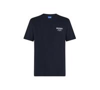 HUGO Maglietta 'Nesptee' blu notte / bianco Uomo - Premium - Maglie e T-shirt - T-shirt HUGO L