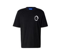 HUGO T-shirt in jersey di cotone con grafica ispirata al mare - Style Nofishix, 50554370 Nero L