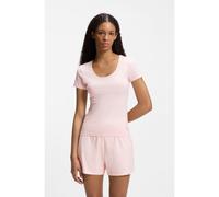 HUGO Magliette intime in cotone elasticizzato in confezione da due - Style TWIN T-SHIRT RN, 50545688 Rosa M