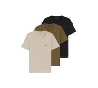 HUGO Magliette intime in cotone in confezione da tre - Style T-SHIRT RN TRIPLET P, 50532811 Beige / Marrone / Nero XXL