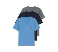 HUGO Magliette intime in cotone in confezione da tre - Style T-SHIRT RN TRIPLET P, 50532811 Blu / Grigio XS