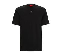 Hugo - Magliette nera con logo in metallo - - Tops - Uomo - Nero - S