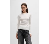 HUGO Maglione a lupetto con catena sul colletto - Style Sonelia, 50532166 Bianco L