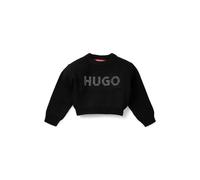 HUGO Maglione corto per bambini con logo borchiato - Style G00214/09B04A, G00214 Nero 114