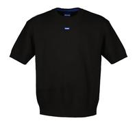 Hugo Maglione da Uomo San Carson-CP a Maniche Corte con Logo Blu, 001 Nero, L