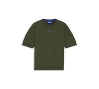 Hugo Maglione da Uomo San Carson-CP a Maniche Corte con Logo Blu