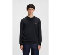 HUGO Maglione in cotone con etichetta con logo rossa - Style San Cassius-C1, 50475083 Blu scuro XXL