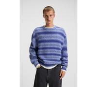 HUGO Maglione oversize con righe effetto sfumato - Style Sfusi, 50548854 Blu M