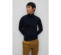 HUGO Maglione regular fit a collo alto in lana vergine - Style San Thomas-M, 50474174 Blu scuro L