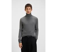 HUGO Maglione regular fit a collo alto in lana vergine - Style San Thomas-M, 50474174 Grigio L