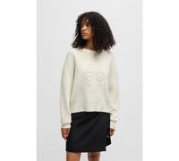 HUGO Maglione relaxed fit con logo goffrato - Style Sisminye, 50532140 Colore neutro L
