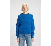 HUGO Maglione relaxed fit lavorato con targhetta Happy HUGO - Style Slogerynna_B, 50548138 Blu M