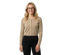 HUGO Cardigan corto Sessiry Donna - dettaglio a coste sul retro - Marrone chiaro L